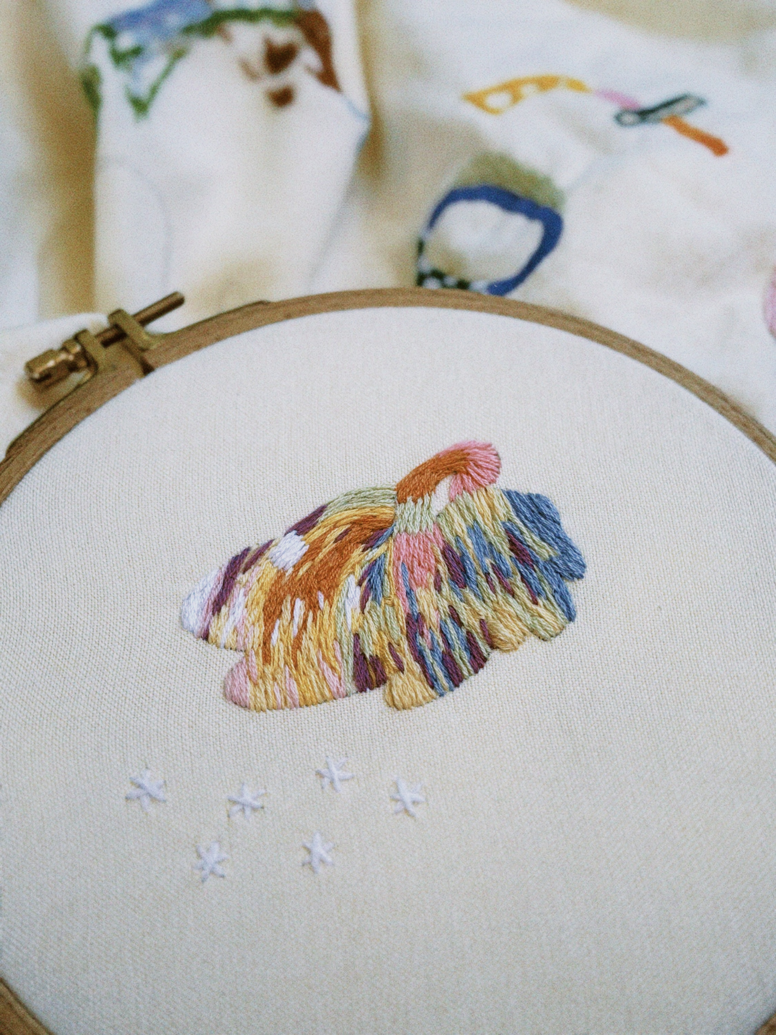 Embroidery close-up